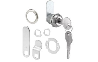 Prime-Line Drawer and Cabinet Lock, 5/8 in., Diecast, Stainless Steel, 5/16 in